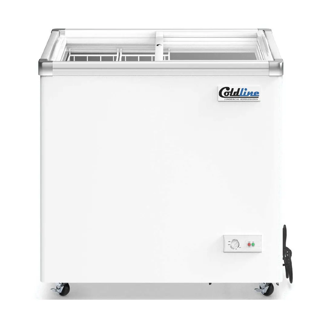 Coldline SD34 34" Flat Lid Ice Cream Display Freezer, 7 cu. ft.