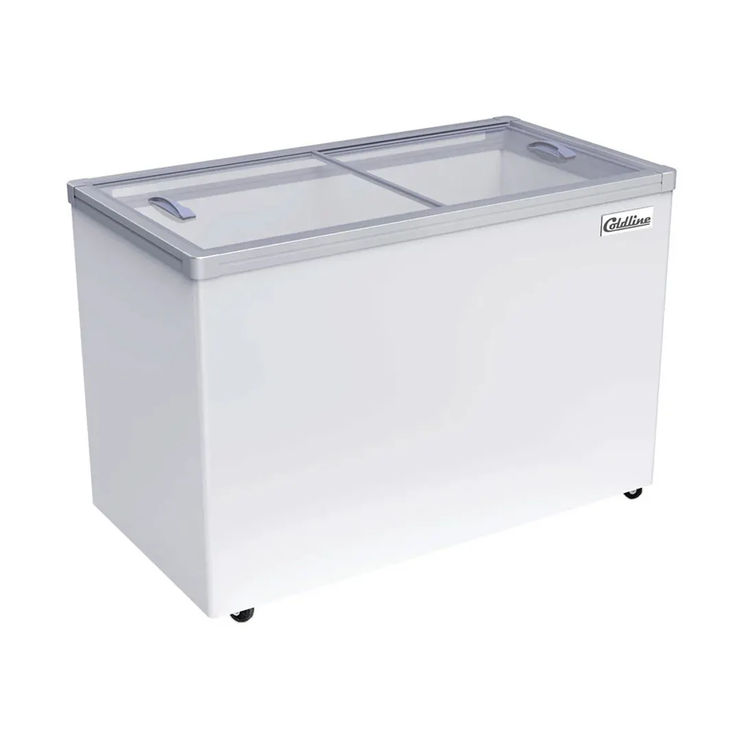 Coldline SD46 46" Flat Lid Ice Cream Display Freezer, 11 cu. ft.