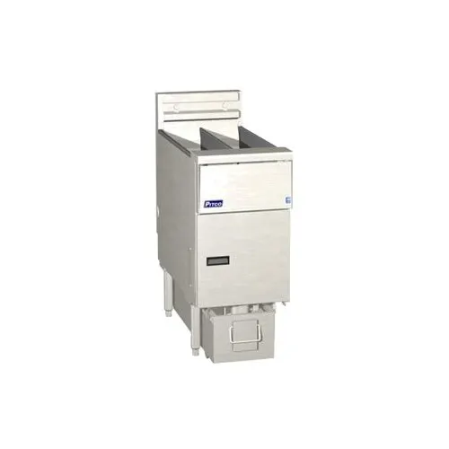 Pitco SE14X-1FD 15" Floor Model Electric Full Pot Fryer w/ 50-Lb. Capacity, 2 Twin or 1 Full Baskets