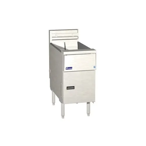 Pitco SE14X 15" Floor Model Electric Full Pot Fryer w/ 50-Lb. Capacity, 2 Twin or 1 Full Baskets