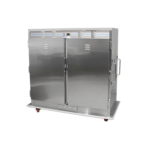 SecoSelect BQ150 66" 2-Door Solid Heated Holding Cabinet, 150 Plate Capacity, 60‑230°F, Casters