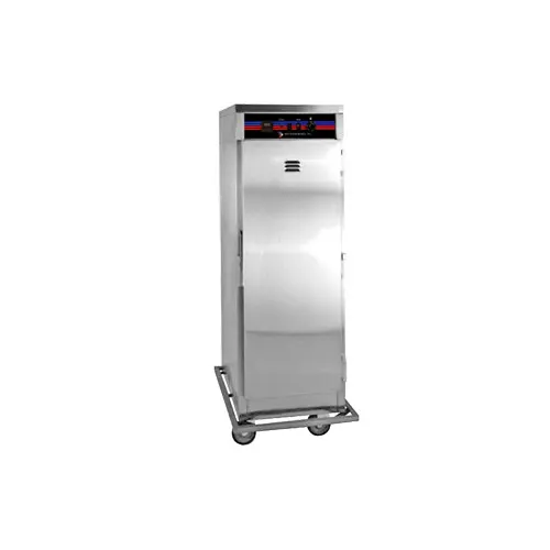 SecoSelect C12UP 1-Section Heated Holding Cabinet, 54-3/16"H, 12-Pan Capacity, Stainless Steel, Solid Door, Mobile