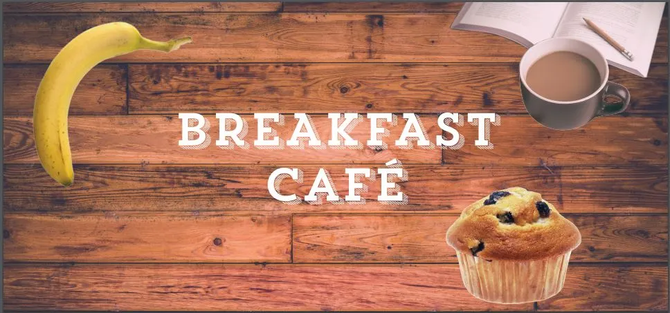 SecoSelect F65252 Sign, "Breakfast Cafe", 46-1/2" X 21-3/4"H, Rectangular