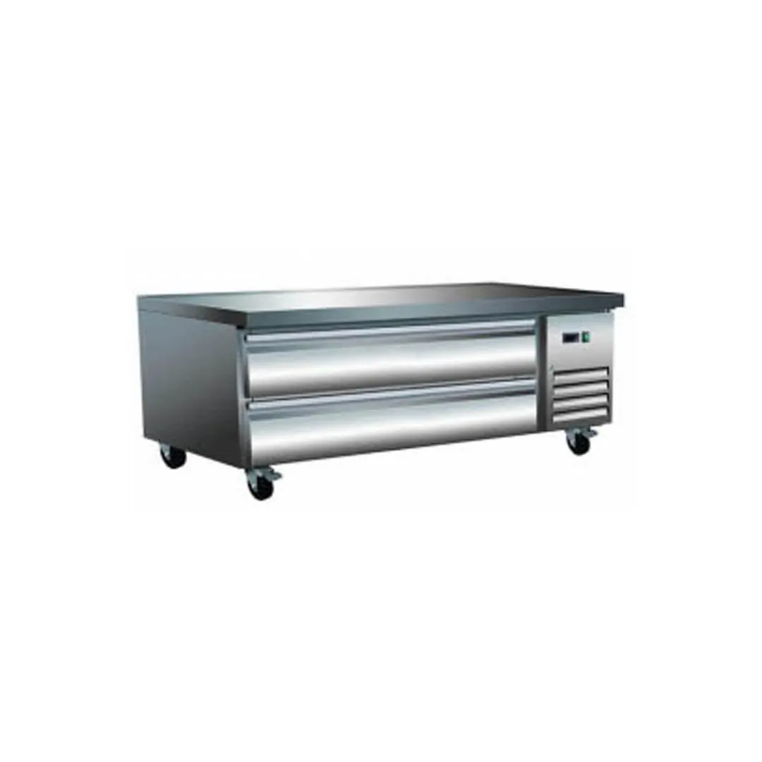 Serv-Ware CB60-HC 62" 2 Drawers Refrigerated Equipment Stand/Chef Base, 8.8 cu. ft.