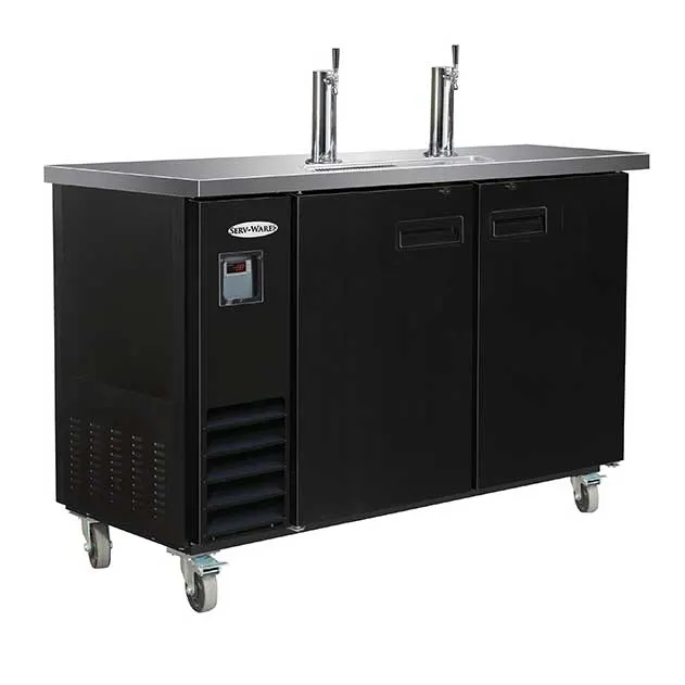 Serv-Ware DD49-2-HC 49" 2 Columns Draft Beer Cooler, 10.45 cu. ft.