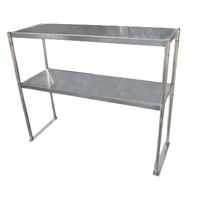 Serv-Ware OS-5E-CWP 60" Table-Mounted Overshelf with 18 Gauge Double Shelves
