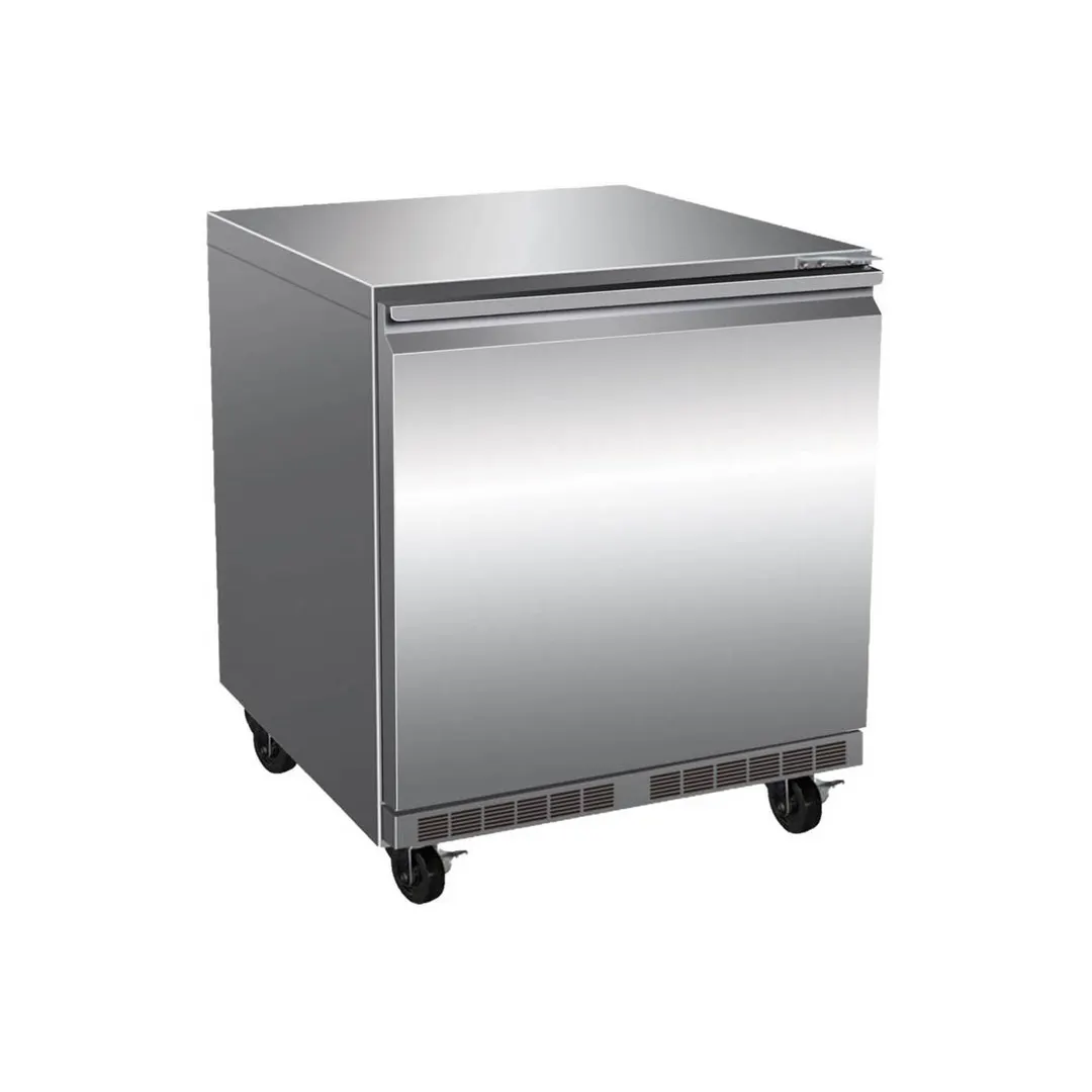 Serv-Ware UCF-26-HC 28" 1-Door Undercounter Freezer, Stainless Steel, Front Breathing, 6.5 cu. ft.