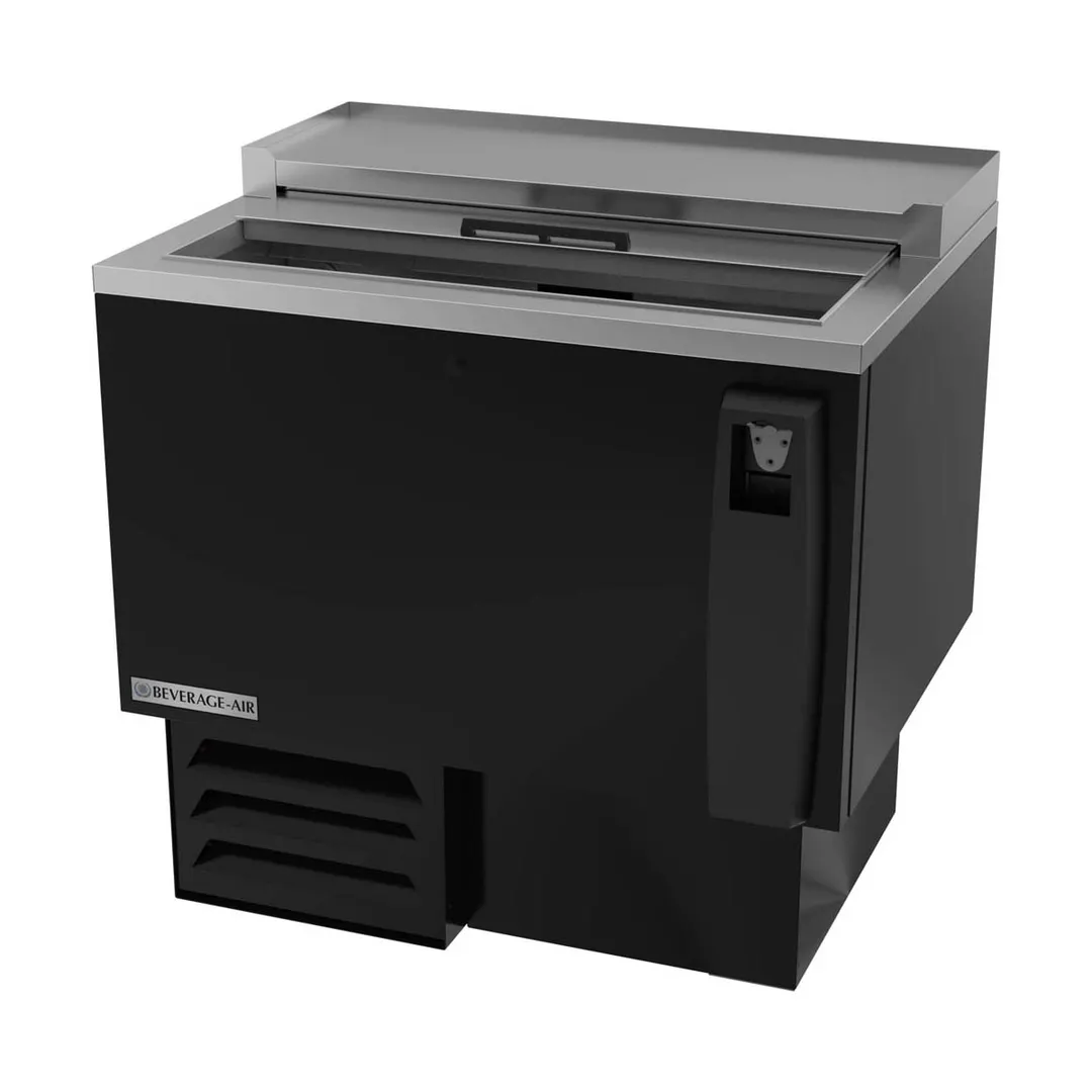 Beverage Air SF34HC-B 34" Shallow Well Bottle Cooler, 6.7 cu. ft., Bottom Mount
