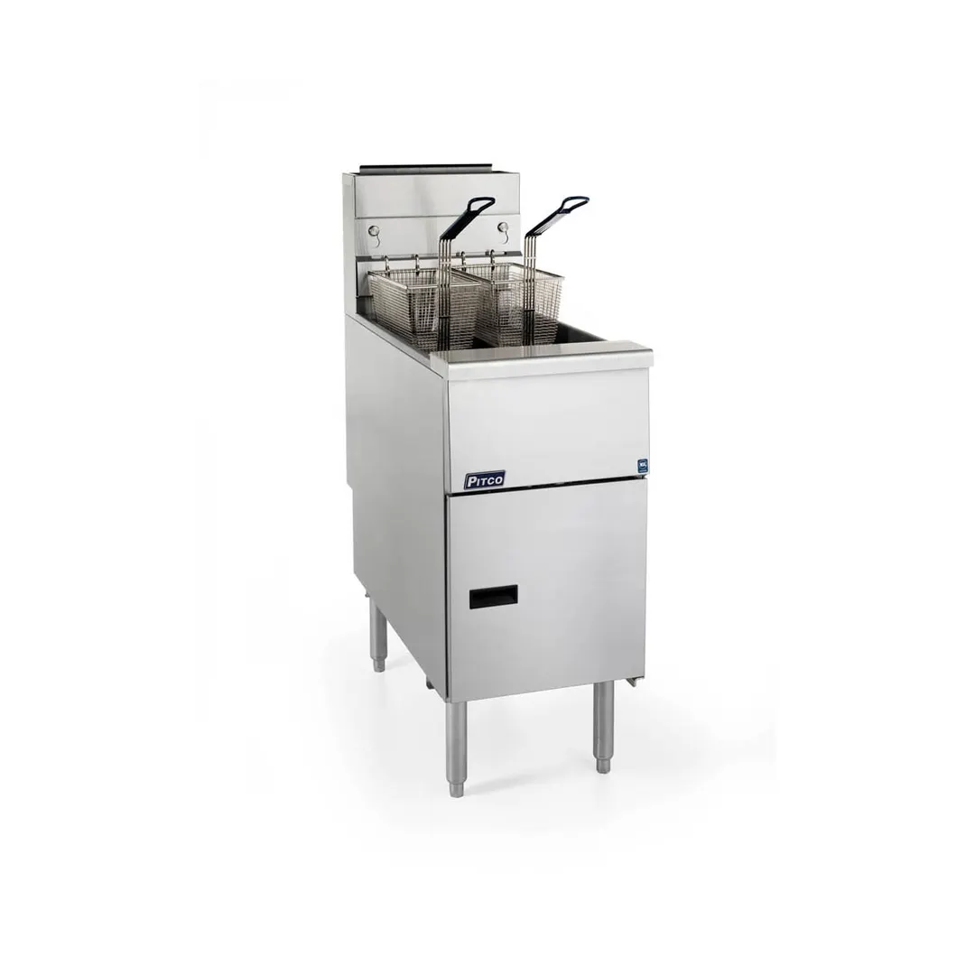 Pitco SG14-S Solstice™ Series Floor Model Gas Fryer, 40-50 lb. Oil Capacity