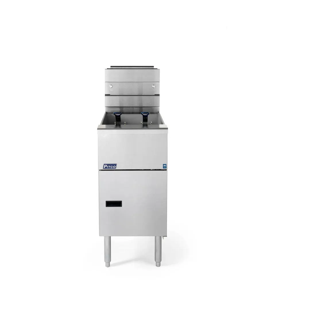 Pitco SG14-S Solstice™ Series Floor Model Gas Fryer, 40-50 lb. Oil Capacity