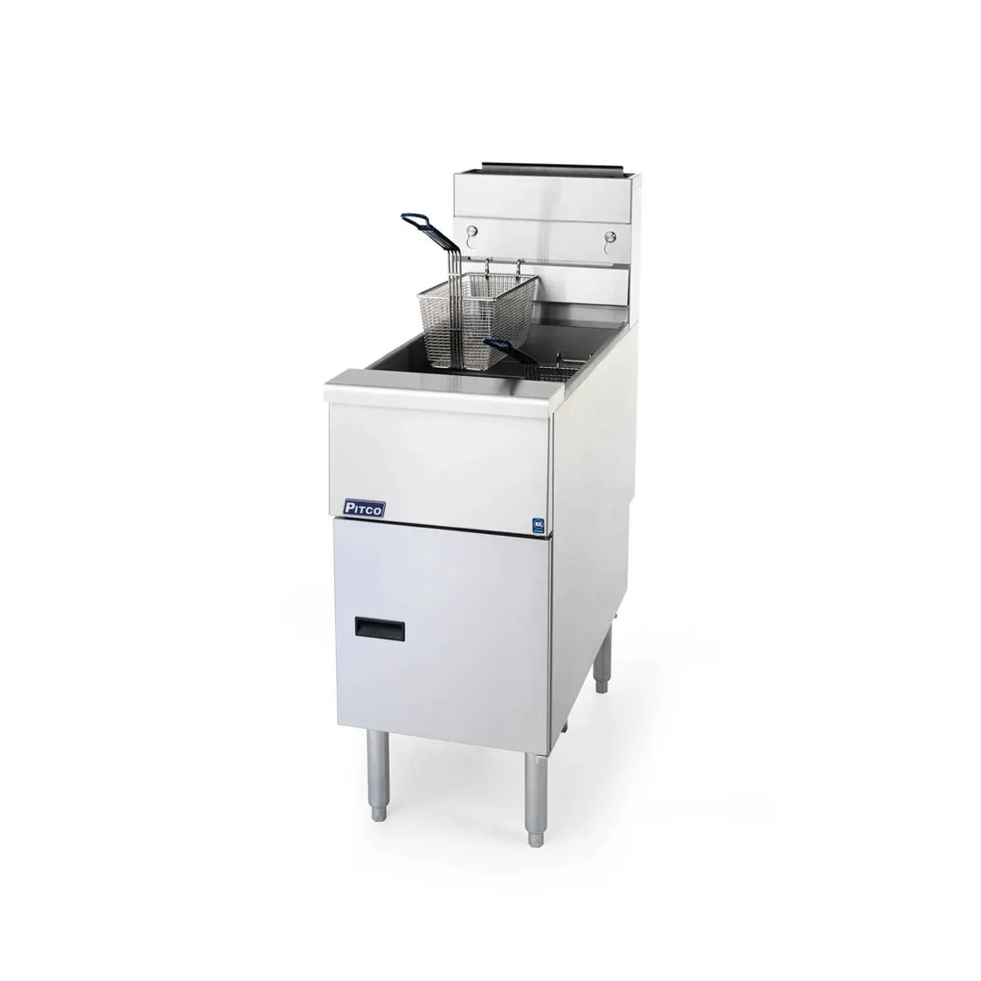 Pitco SG14-S Solstice™ Series Floor Model Gas Fryer, 40-50 lb. Oil Capacity