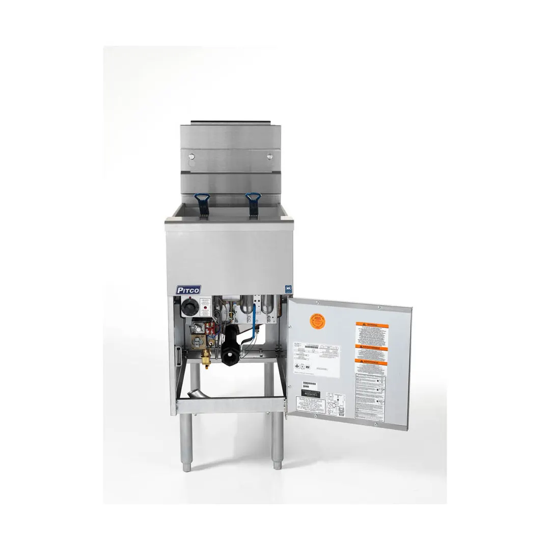 Pitco SG18-S Solstice™ Series Floor Model Full Pot Gas Fryer, 70-90 lbs Oil Capacity, 140.000 BTU