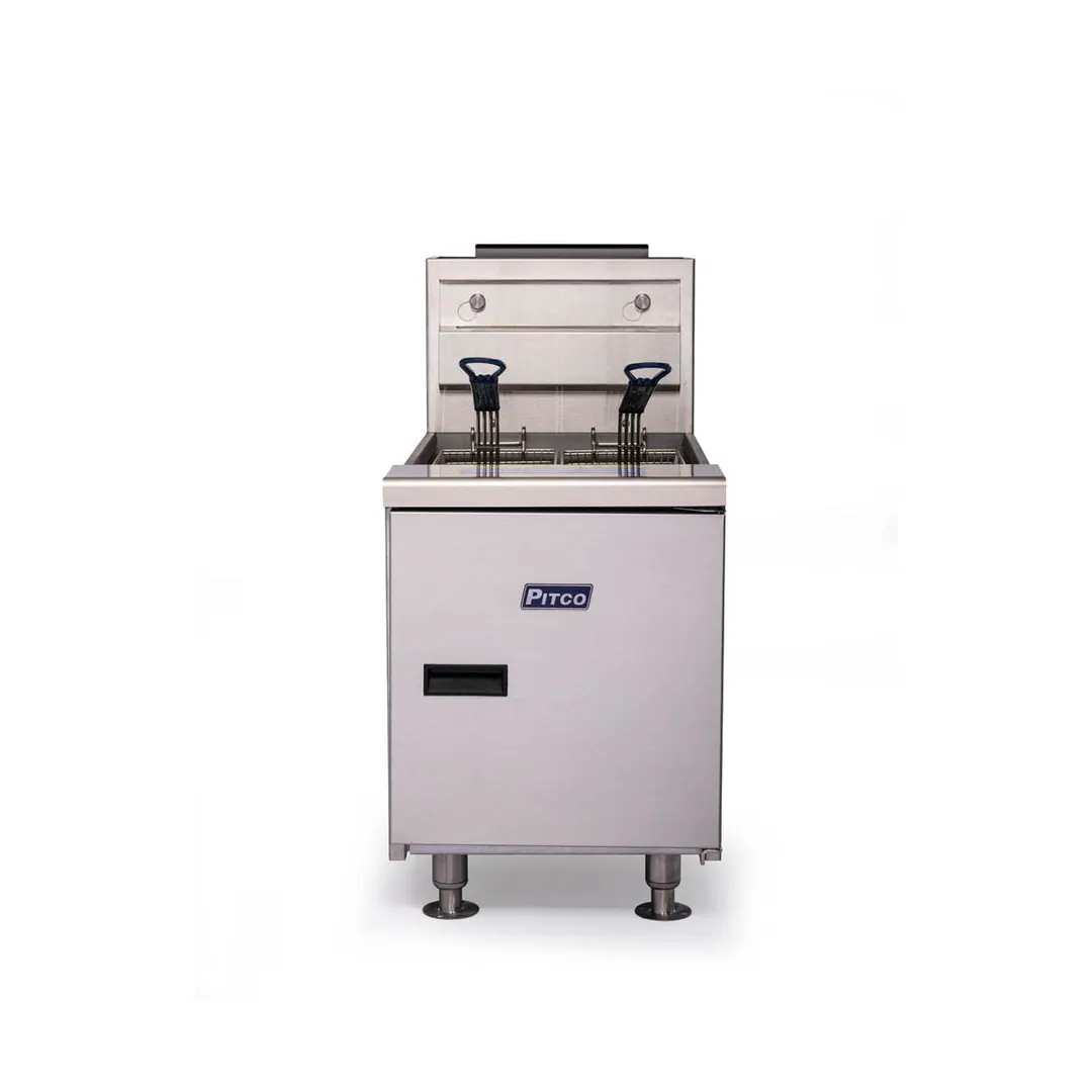 Pitco SGC-S Solstice™ Full Pot Countertop Gas Fryer w/ 35 lbs Capacity, Millivolt Controls, Natural Gas