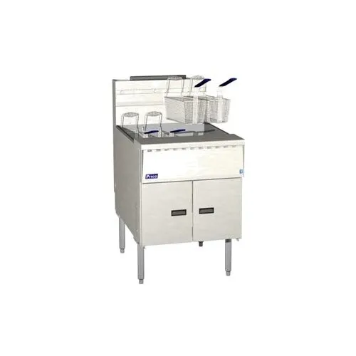 Pitco SGM24 Floor Model Gas Full Pot Fryer, 140-150 lbs Oil Capacity, Solid State Controls, 165.000 BTU