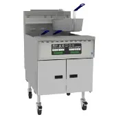 Pitco SGM24 Floor Model Gas Full Pot Fryer, 140-150 lbs Oil Capacity, Solid State Controls, 165.000 BTU