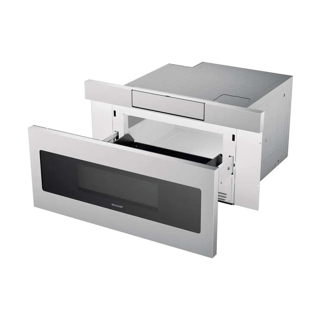 Sharp SMD3070ASY 24" 950 Watt Microwave Drawer Oven, 1.2 Cu. Ft., Concealed Control Panel, S. Steel - Open box