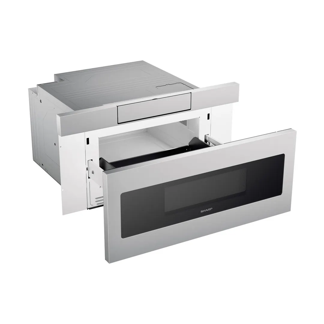Sharp SMD3070ASY 24" 950 Watt Microwave Drawer Oven, 1.2 Cu. Ft., Concealed Control Panel, S. Steel - Open box