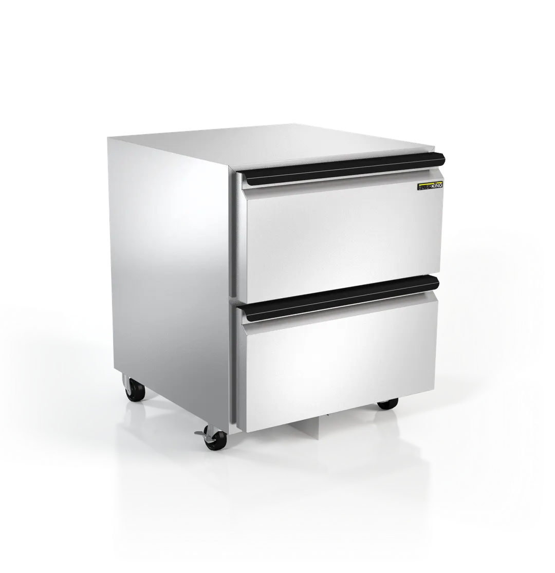 Silver King SKF27A-EDUS1 27" 2-Drawer Undercounter Freezer, Stainless Steel, Front Breathing, 6 cu. ft.