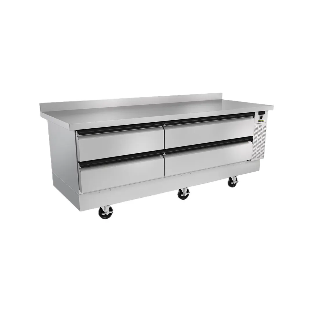 Silver King SKFCB84H-EDUS2 84" 4 Drawers Freezer Chef Base w/ Flat Top