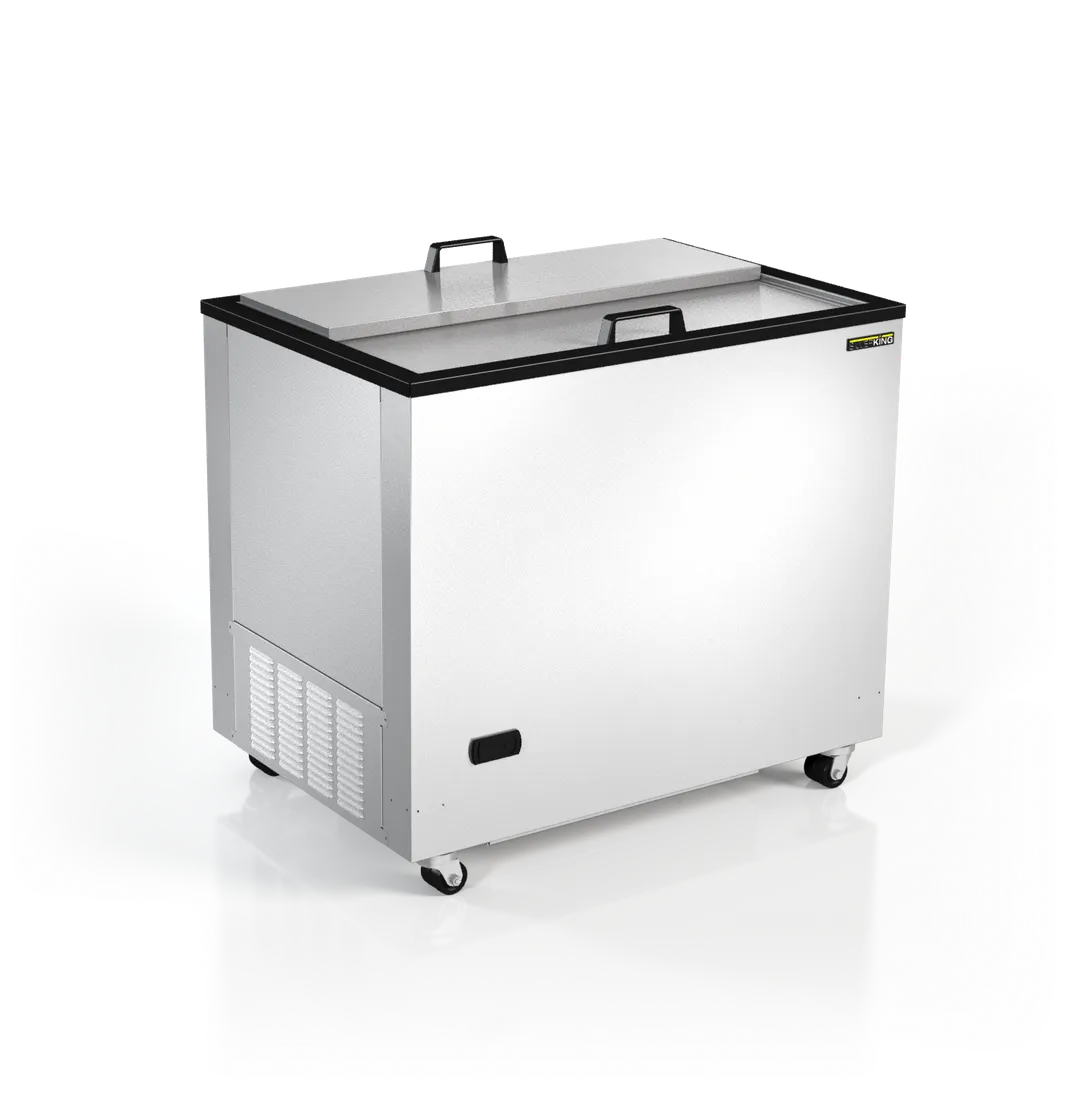 Silver King SKFMW34-ELUS5 34" Mobile Solid Chest Freezer/Meat Well, 3.93 cu. ft.
