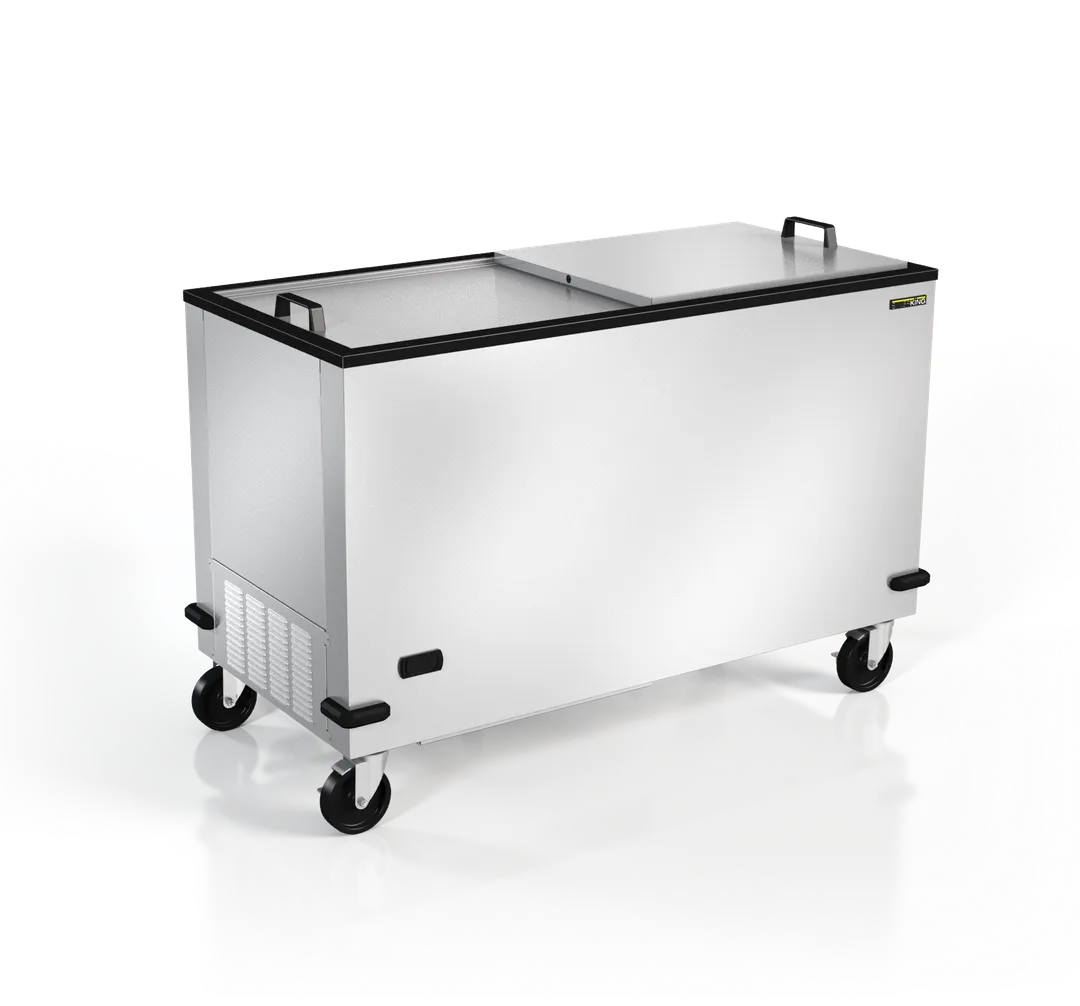 Silver King SKFMW50-ELUS1 52" Mobile Solid Chest Freezer/Meat Well, 6.09 cu. ft.