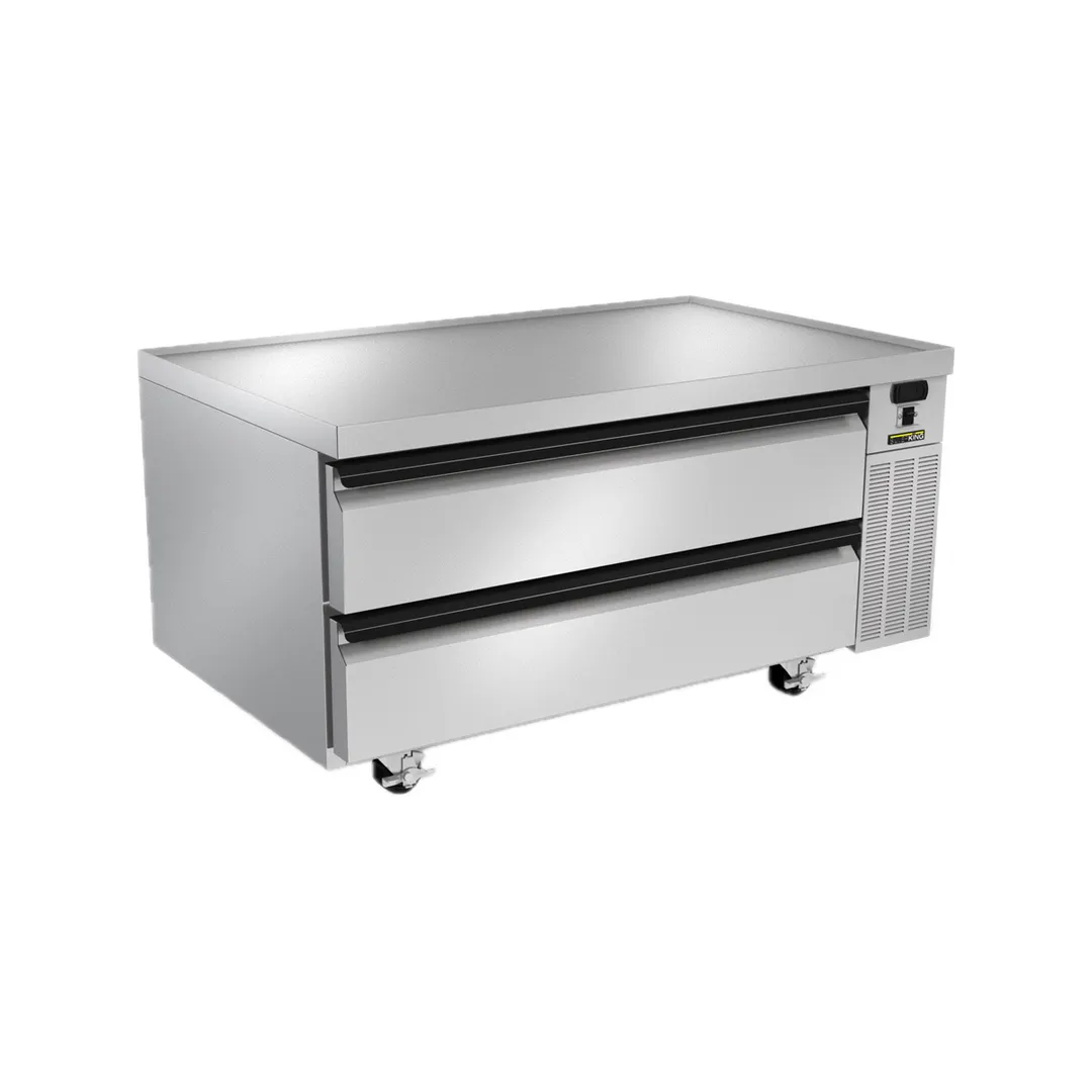 Silver King SKRCB50H-EDUS1 50" 2 Drawers Freezer Chef Base w/ Marine Edge Top