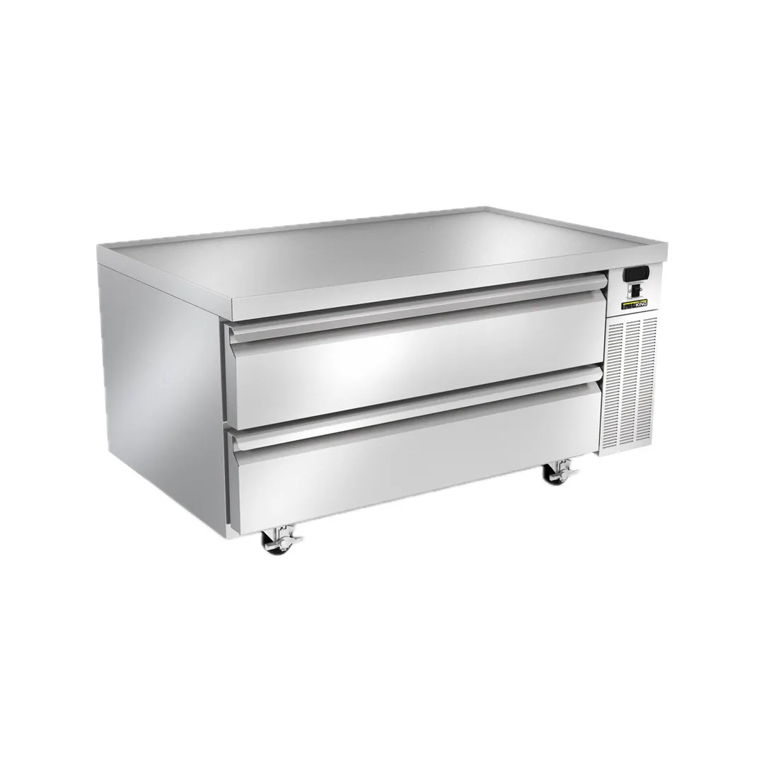 Silver King SKRCB50H-EDUS3 50" 2 Drawers Freezer Chef Base w/ Marine Edge Top