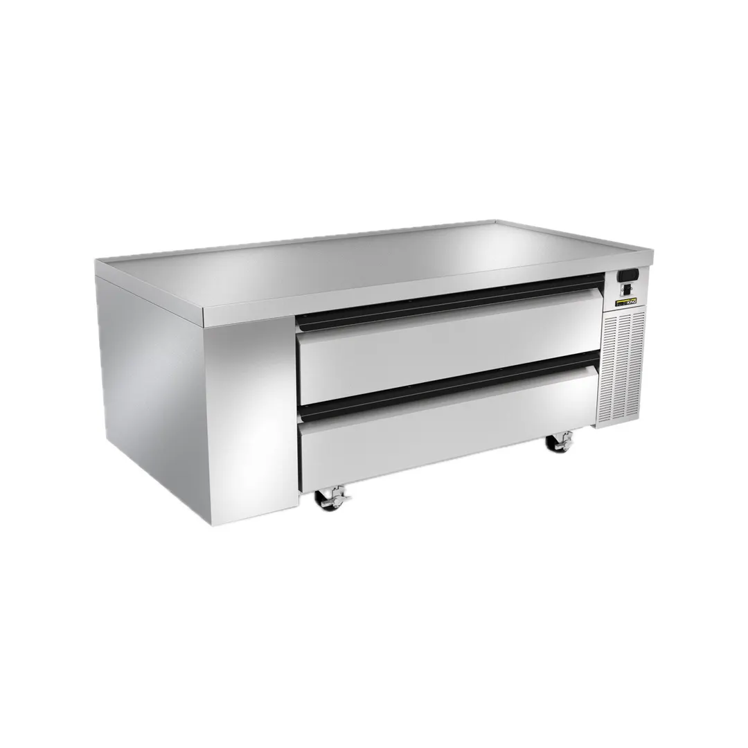 Silver King SKRCB60H-EDUS1 60" 2 Drawers Freezer Chef Base w/ Marine Edge Top