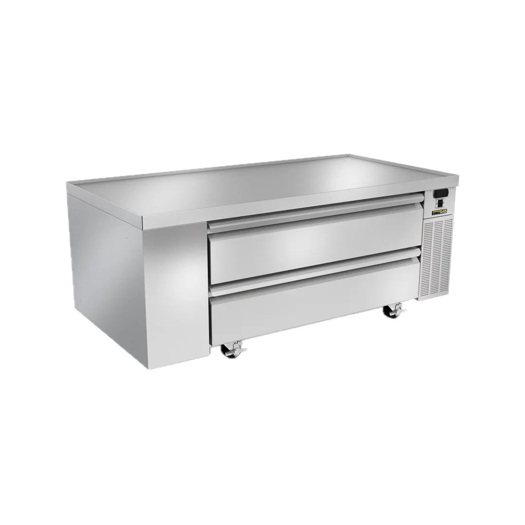 Silver King SKRCB60H-EDUS3 60" 2 Drawers Freezer Chef Base w/ Marine Edge Top
