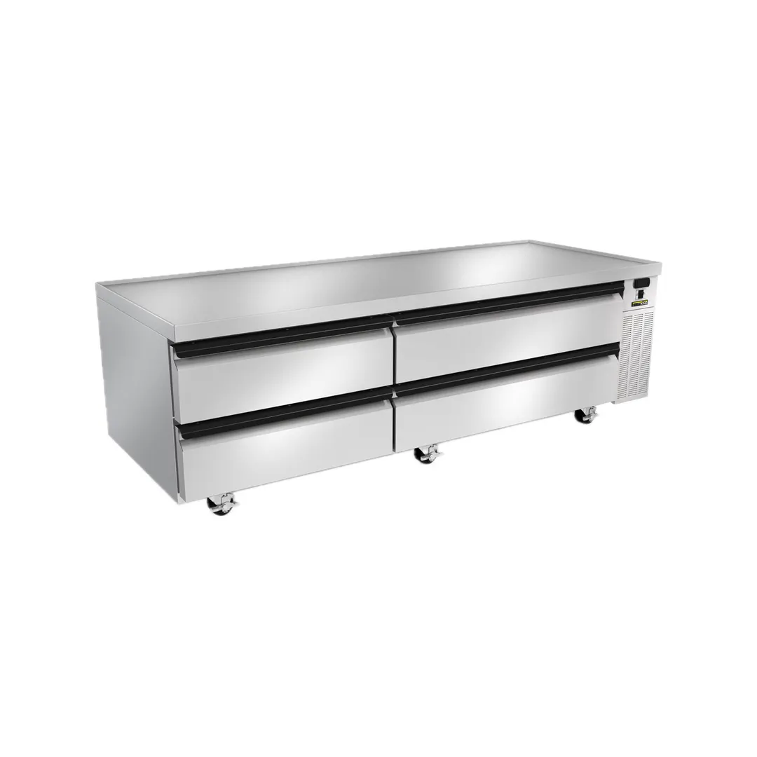 Silver King SKRCB79H-EDUS1 79" 4 Drawers Freezer Chef Base w/ Marine Edge Top