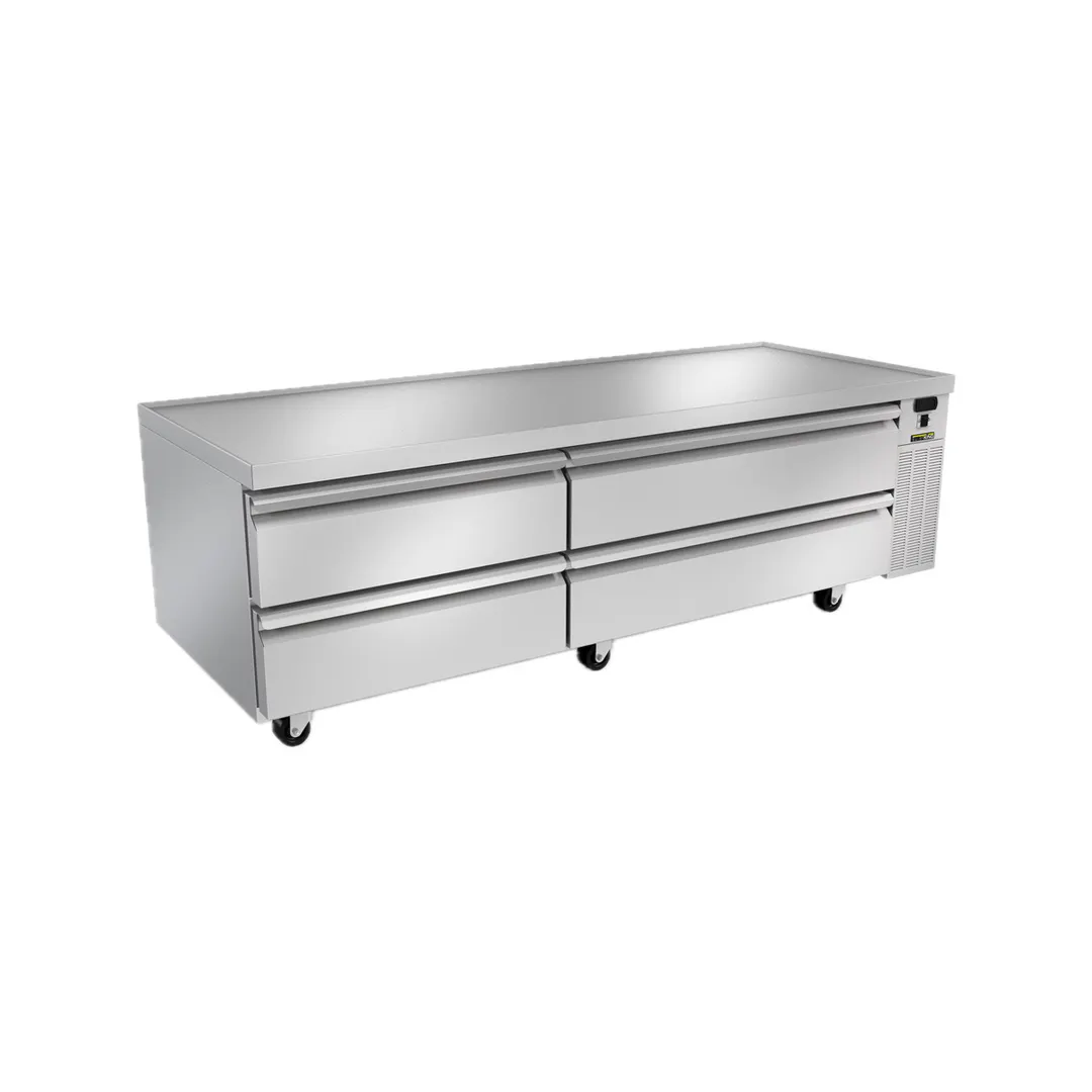 Silver King SKRCB79H-EDUS3 79" 4 Drawers Freezer Chef Base w/ Marine Edge Top