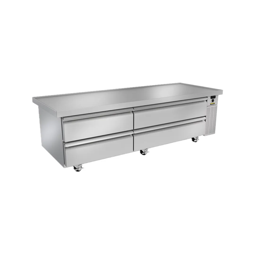Silver King SKRCB84H-EDUS3 84" 4 Drawers Freezer Chef Base w/ Marine Edge Top
