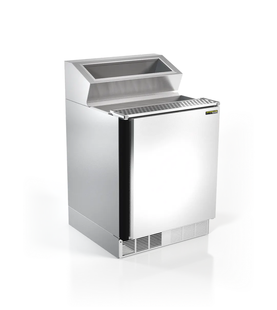 Silver King SKRNB27-ESUS2 27" Ice Cream Topping Unit w/ 6" Drip Pan, 4.84 cu. ft.