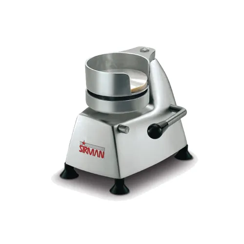 Sirman 40004100 - 4" Manual Hamburger Patty Press, 4" Diameter, Aluminum Build, Stainless Steel Assembly Portion Holder