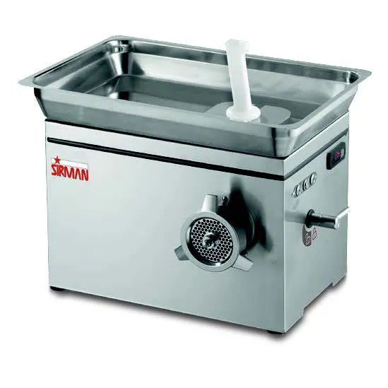 SIRMAN 21327706F 2.5 HP Refrigerated Countertop Meat Grinder – 304 SS, Compact, Gear Motor, Oil-Bath