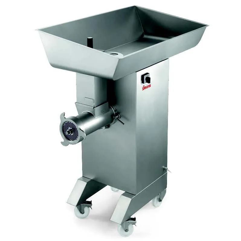 SIRMAN 2142215010236T Floor Electric Meat Grinder – 7 HP, 7500 lbs/hr, 304 SS, Removable Head, ETL
