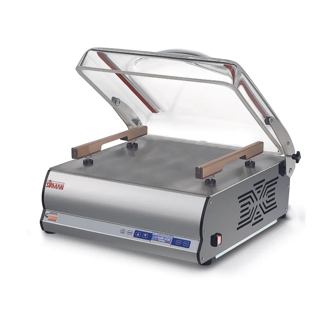 SIRMAN USA S3350281069DX8 Countertop Chamber Vacuum Packaging Machine with 20-1/16" Single Seal Bar 