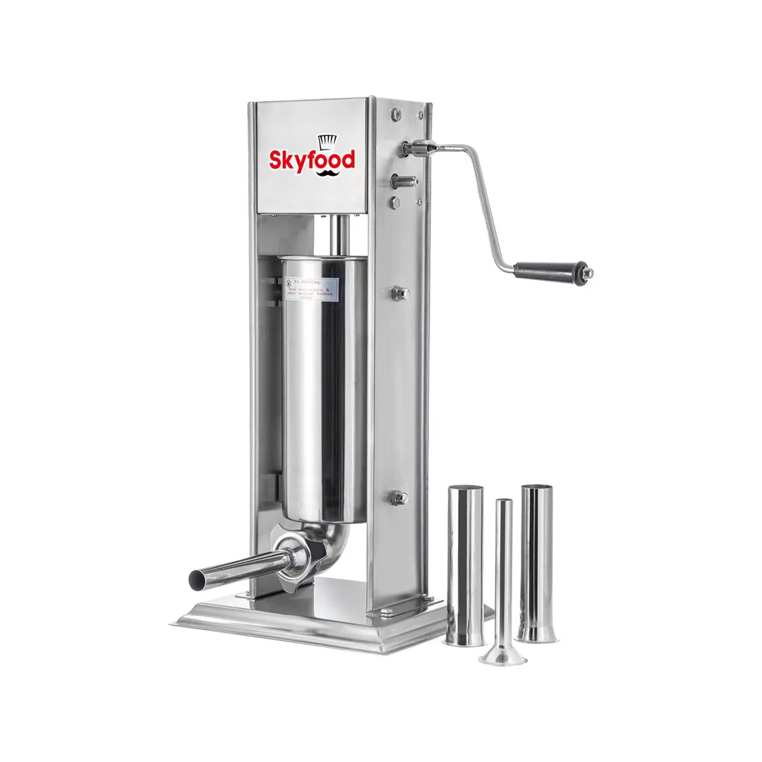 Skyfood 3VF Manual Sausage Stuffer, 7 lb Capacity