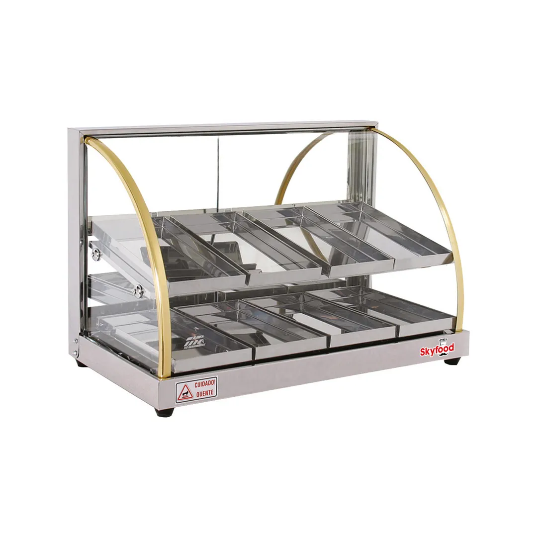 Skyfood FWDE2-25 25" Economy Line Heated Deli Display Case with Double Shelf