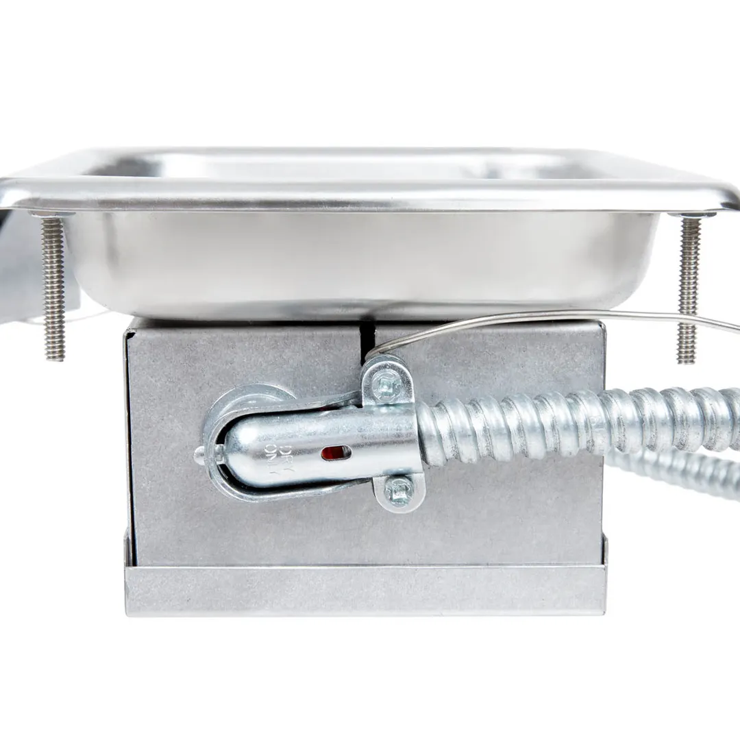 APW Wyott SM-50-7DS ULS Round Drop-In Soup Well, 8-1/2" Diameter, 7 Quart, w/ drain