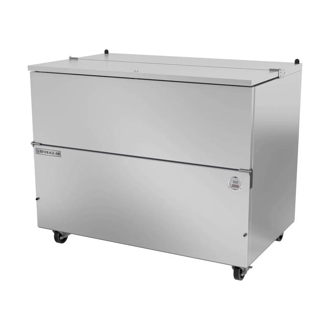 Beverage Air SM49HC-S 49" Single Sided Milk Cooler, Cold Wall, 12 Crates Capacity