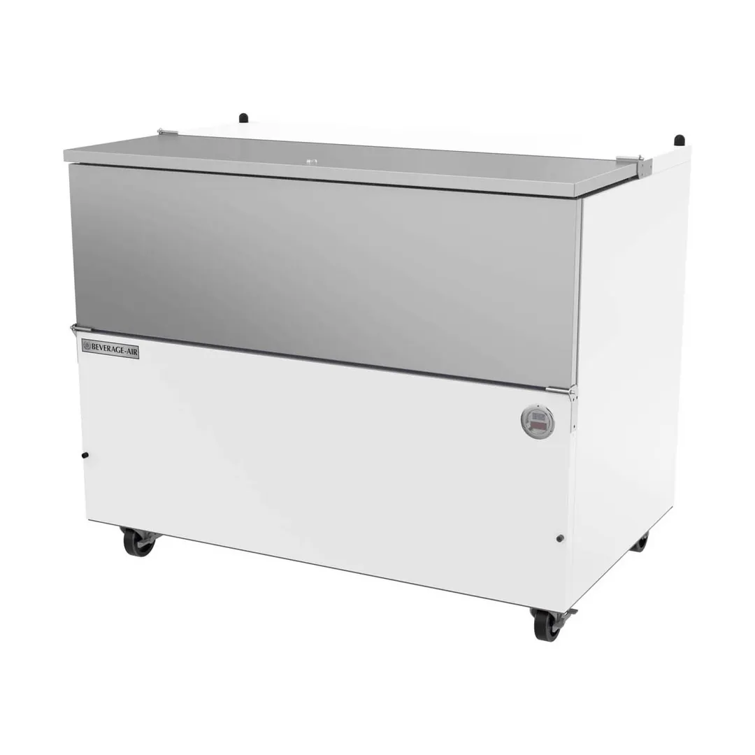 Beverage Air SM49HC-W-02 49" Single Sided Milk Cooler, Cold Wall, 12 Crates Capacity