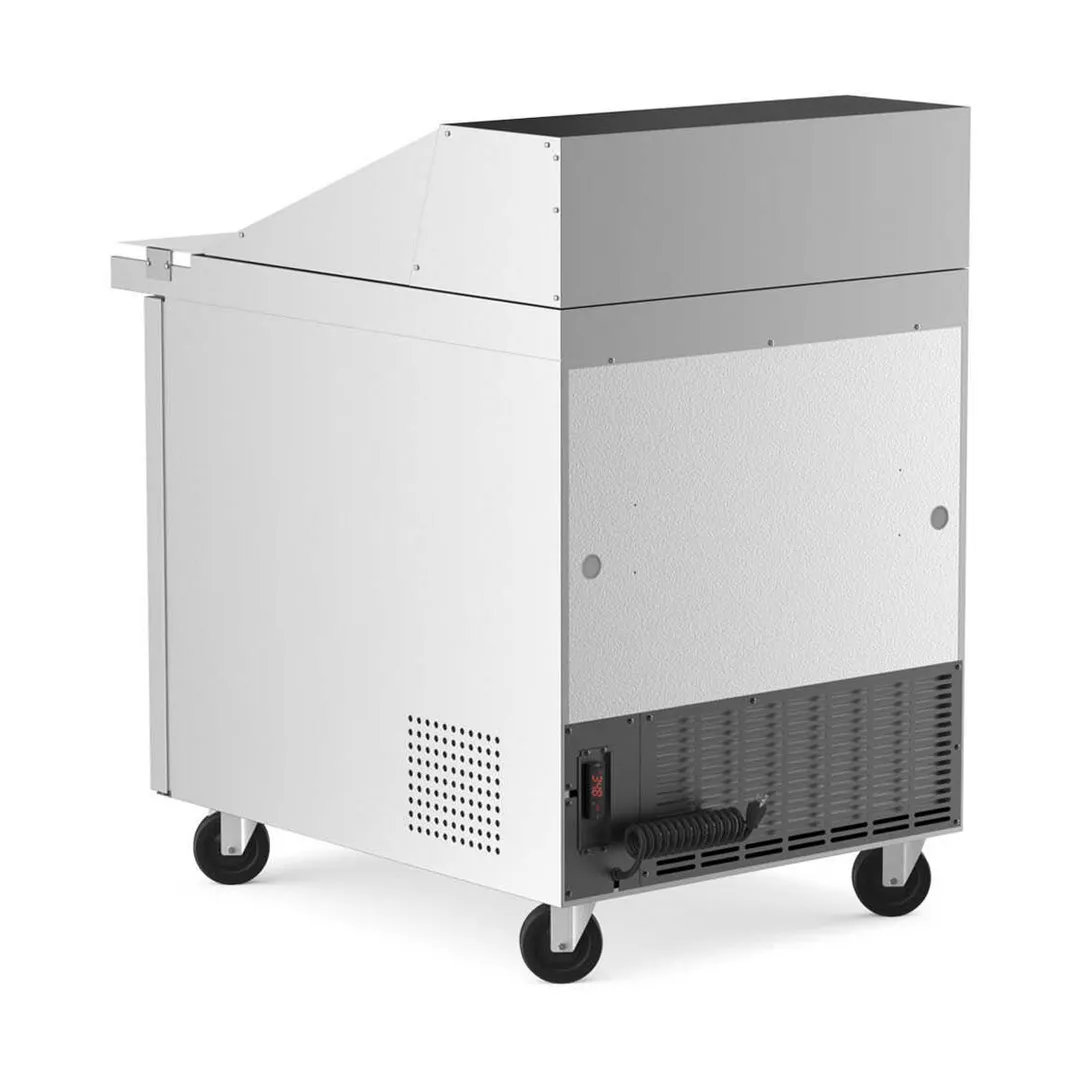 Coldline SMP27 27" 1-Door Mega Top Sandwich and Salad Prep Table, 9 Pans, Stainless Steel