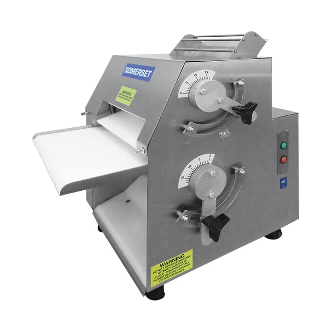 Somerset CDR-1100 Countertop Double Pass Roller, 11" Synthetic Rollers, Front Operation