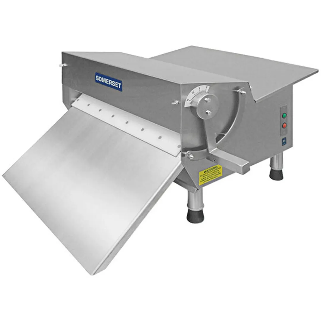 Somerset CDR-500F Countertop Single Pass Fondant Sheeter w/ Tray 20" Synthetic Rollers, Side Operation