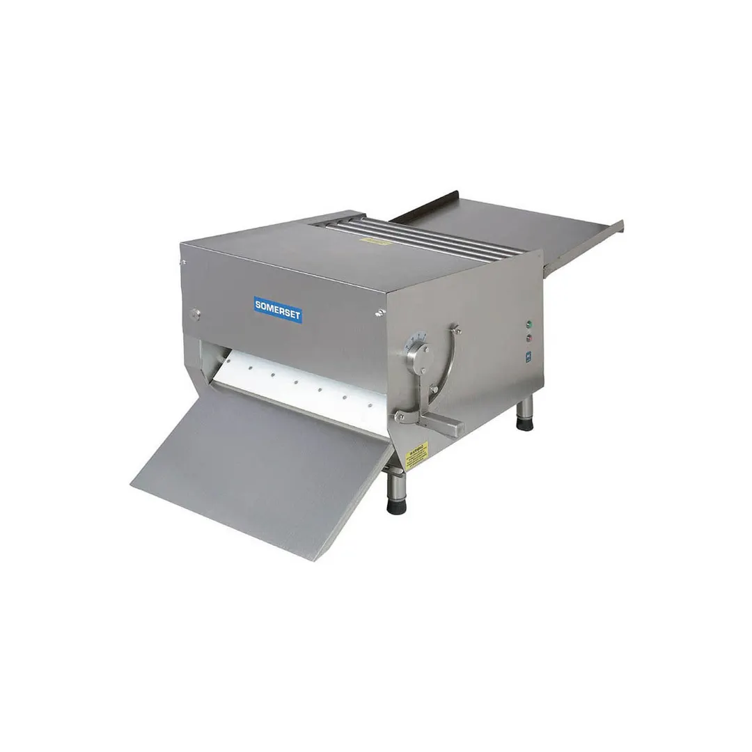 Somerset CDR-700M Countertop Single Pass Dough Sheeter, 20" Metallic Rollers