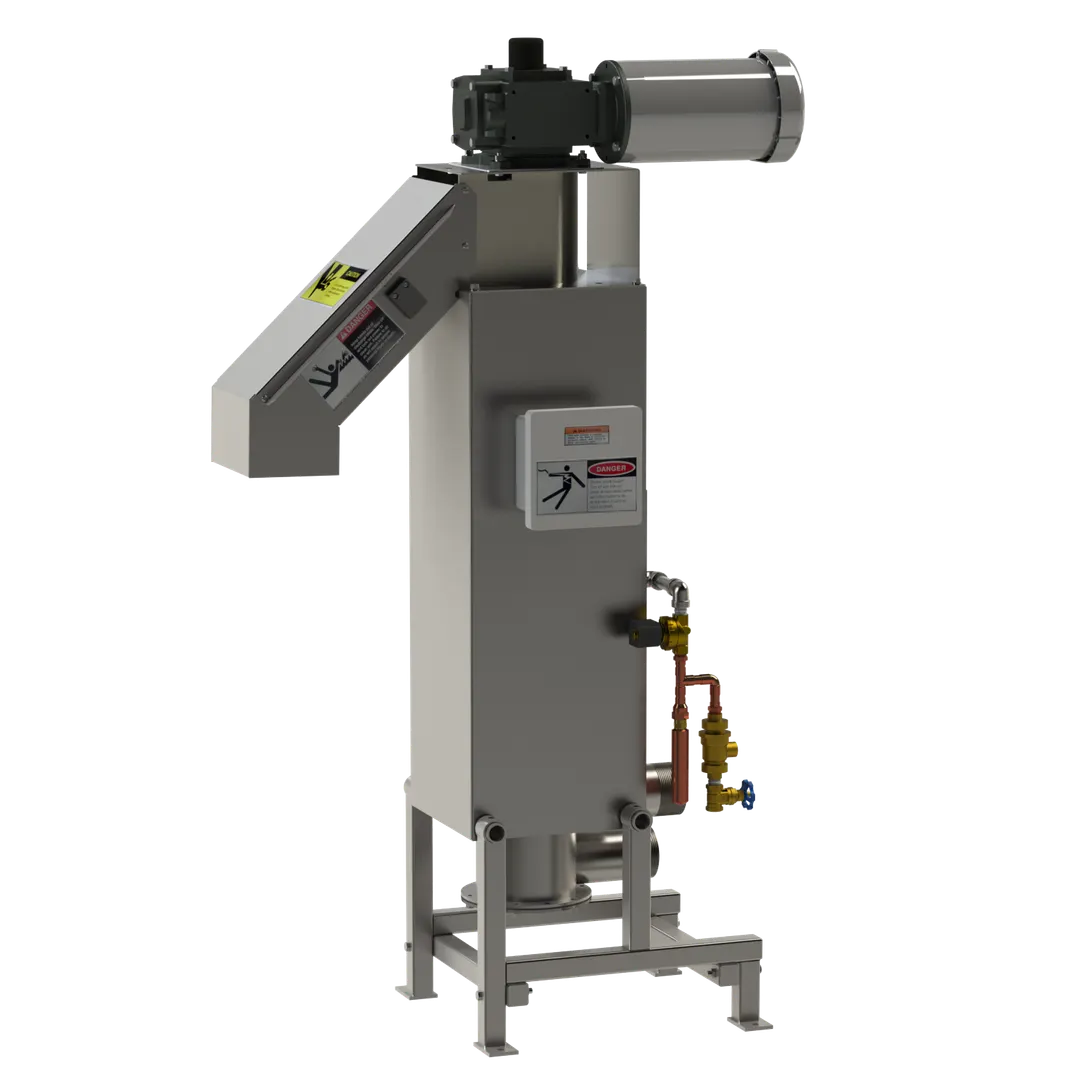 Somat HE6GT+BUILDUP Secondary Extractor with 6" Auger, 1500 Lbs Waste Per Hour / 208-230-460V