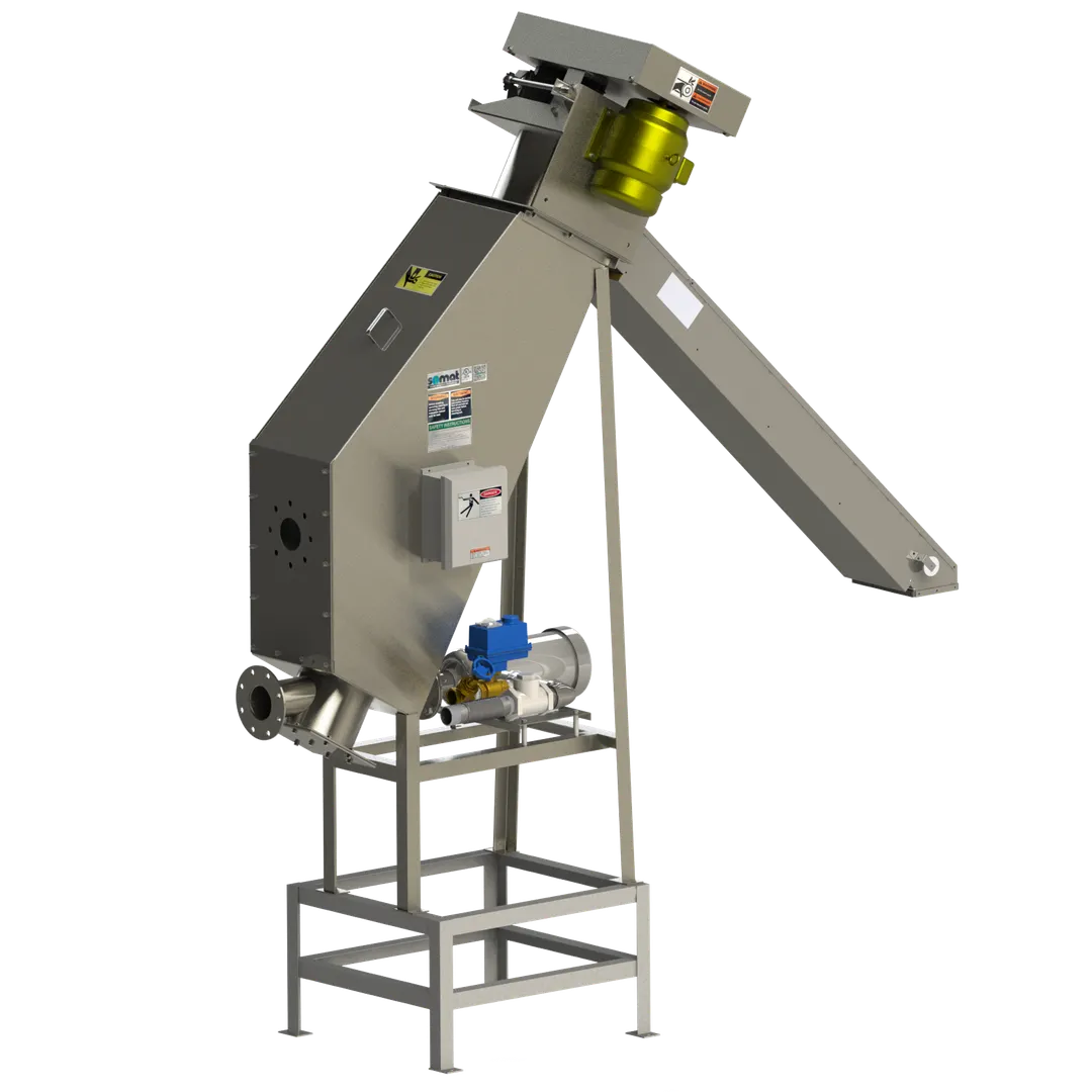 Somat HE9+BUILDUP Waste Extractor with 9” Auger, 208-460V