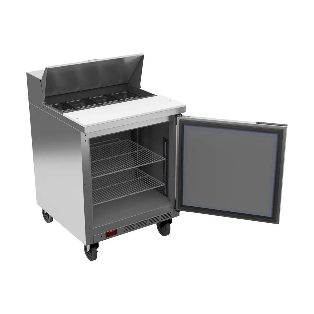 Beverage Air SPE27HC-B 27" One Section Sandwich/Salad Prep Table w/ 1 Door, 8 pans, 6.9 cu. ft.