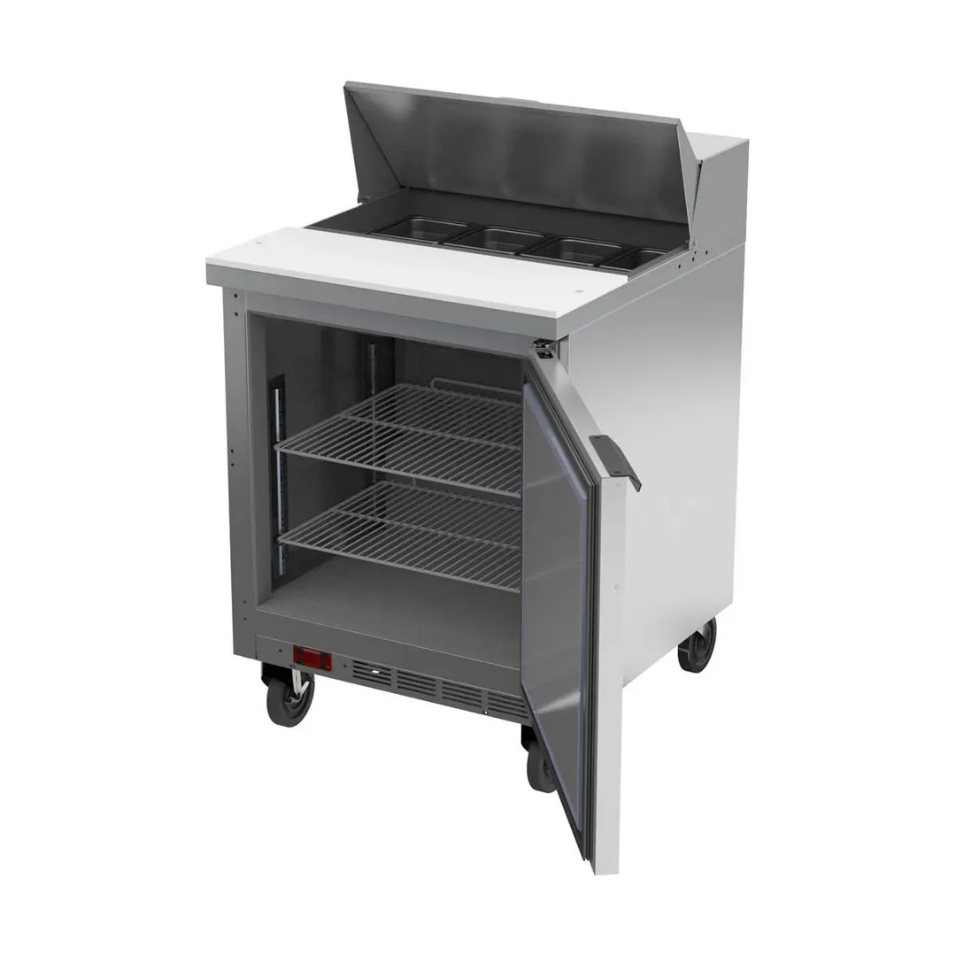 Beverage Air SPE27HC-B 27" One Section Sandwich/Salad Prep Table w/ 1 Door, 8 pans, 6.9 cu. ft.